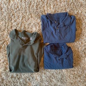 2 Pendleton and 1 Eddie Bauer Polo Combos